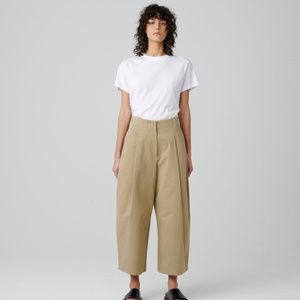 Studio Nicholson Dordoni Volume Pant, Tan (Size 1)